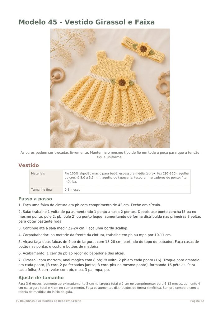 Crocheted baby outfit from the Baby Clothes pack