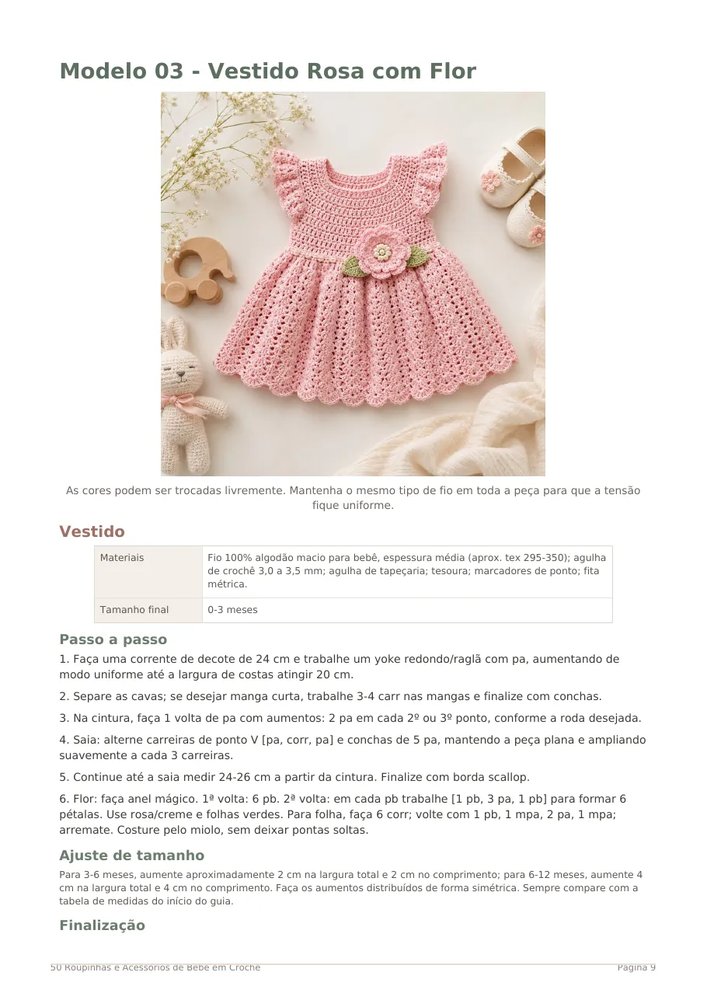 Second crocheted baby outfit from the Baby Clothes pack